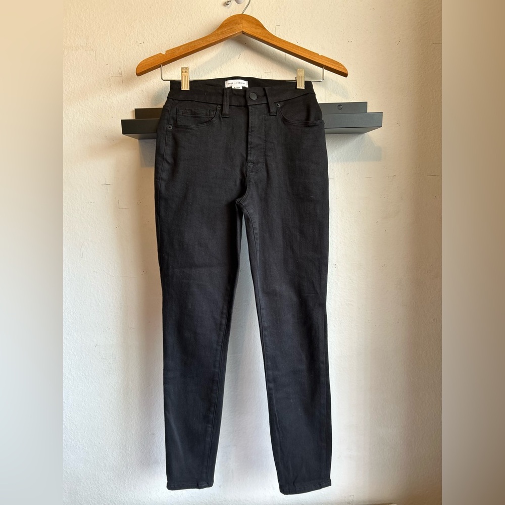Good American Black skinny Jeans size 2/26